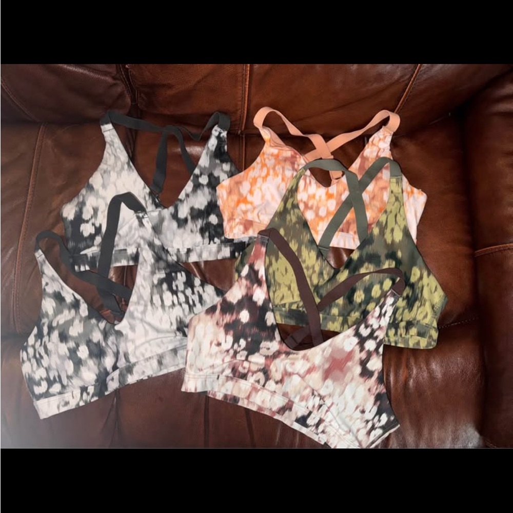 Colorful Tie-Dye Sports Bras Set